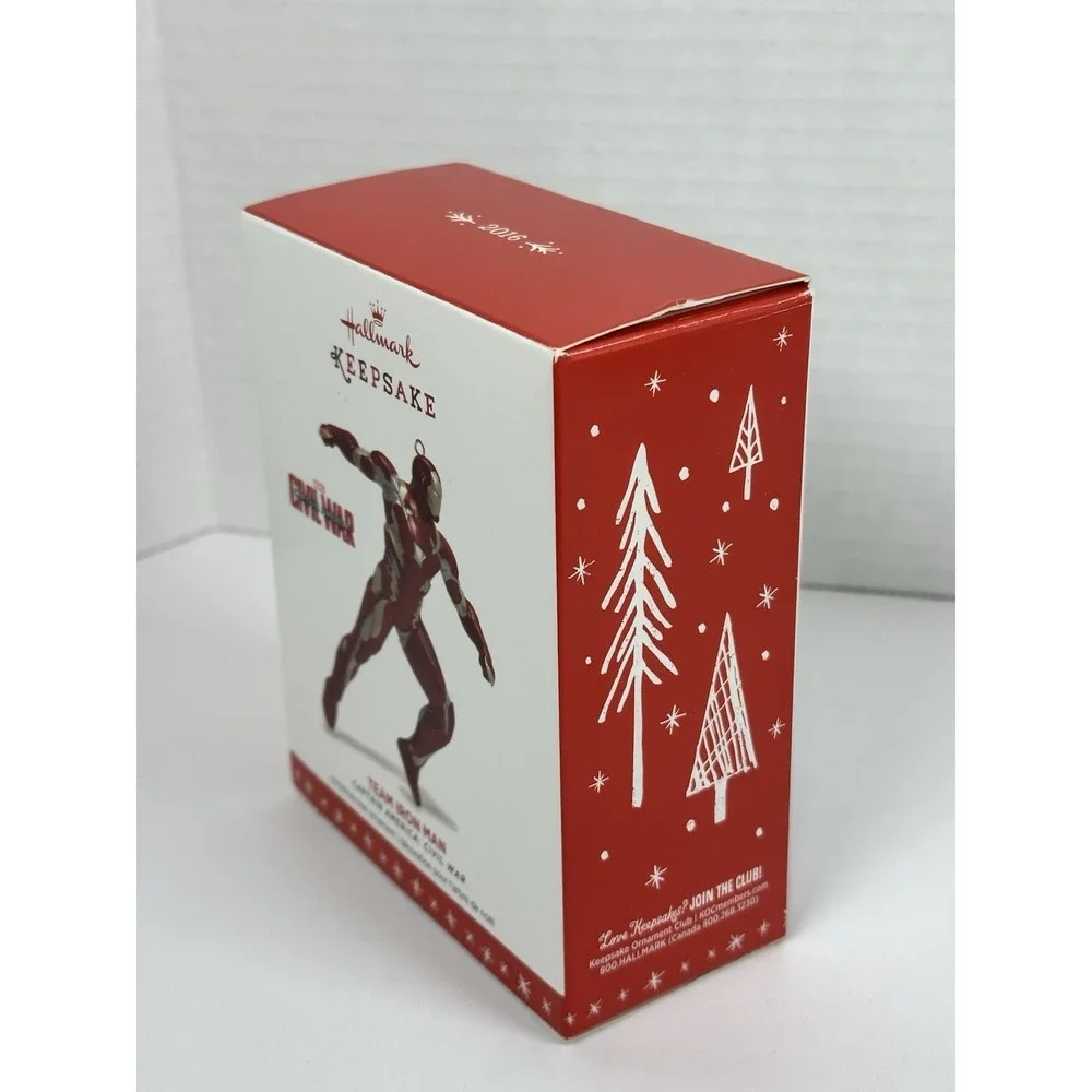 Hallmark Keepsake 2016 Ornament Team Iron Man Captain America Civil War QXI3454